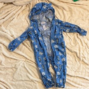 Cath Kidston Blue Dragon Print Puddle Jumper Suit